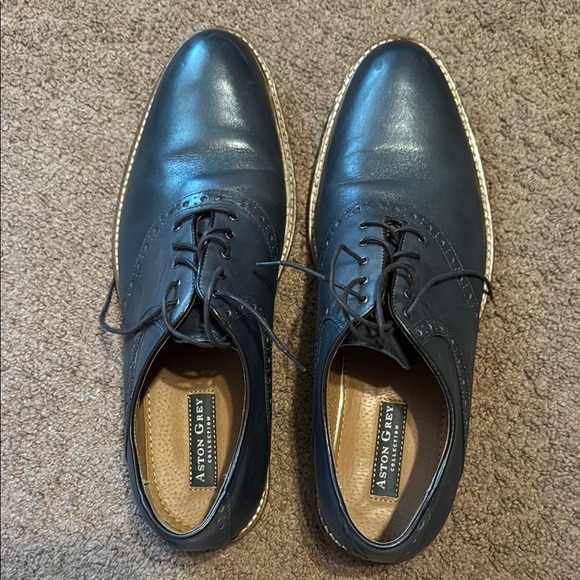 👞 Aston Grey “Tokyo” Dress Shoes – Mid Grey – Size 12 - Picture 5 of 10
